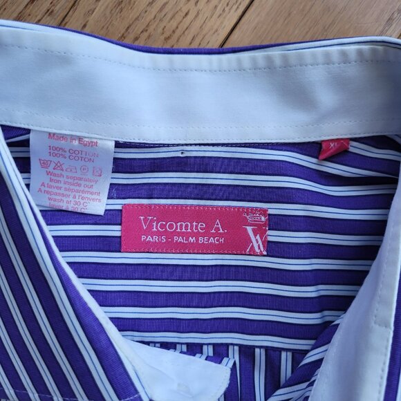 Thomas Mason Vicomte A. Dress Shirt Cotton Long Sleeve XL - Picture 8 of 15